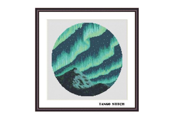 Aurora Borealis Cross Stitch Pattern