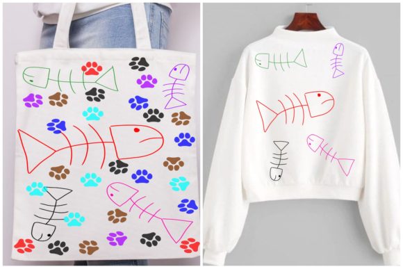 Cute Fish Pattern Embroidery