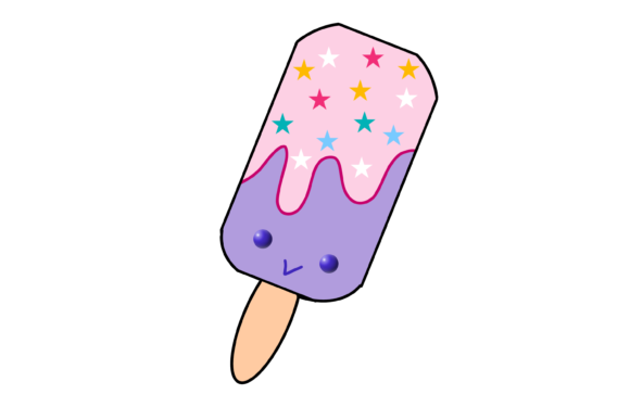 Cute Ice Cream Embroidery