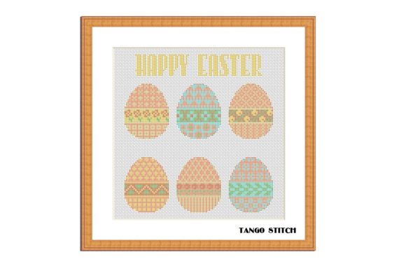 Easter Cross Stitch Embroidery Pattern