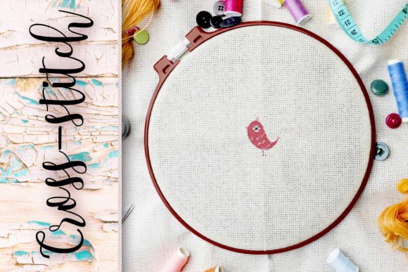 Embroidery Cross-stitch Bird of Paradis
