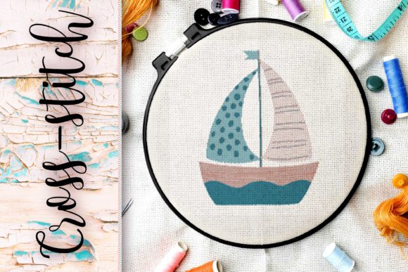 Embroidery Cross-stitch Ship