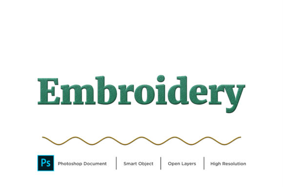 Embroidery Text Layer Style
