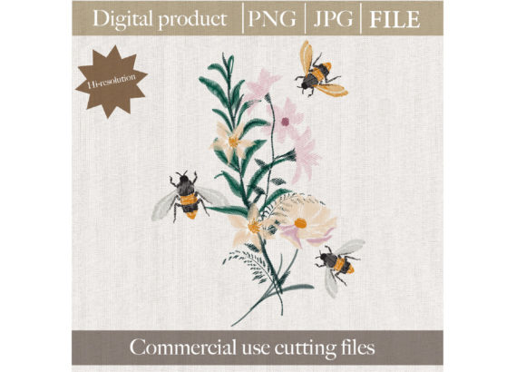 Floral Harmony for Holiday Embroidery