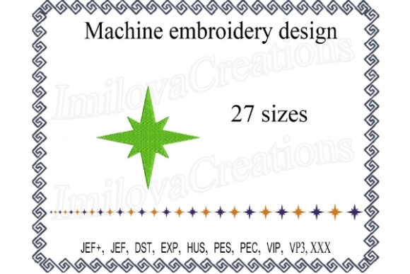 Green Star Embroidery