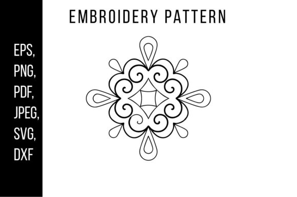 Mandala Style Embroidery Pattern