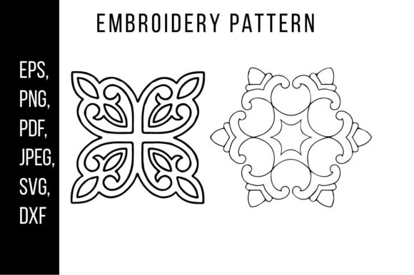 Mandala Style Embroidery Pattern Design