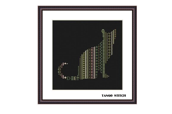 Ornament Cat Cute Animals Cross Stitch
