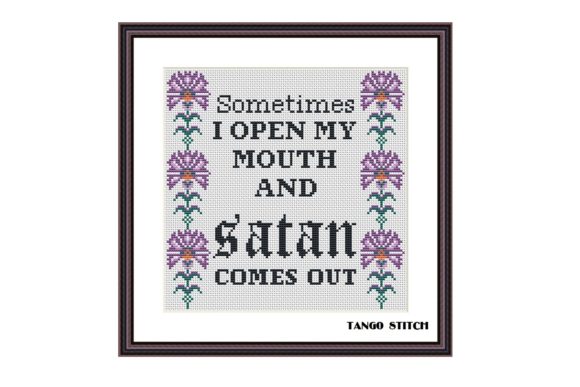 Sometimes Funny Cross Stitch Pattern