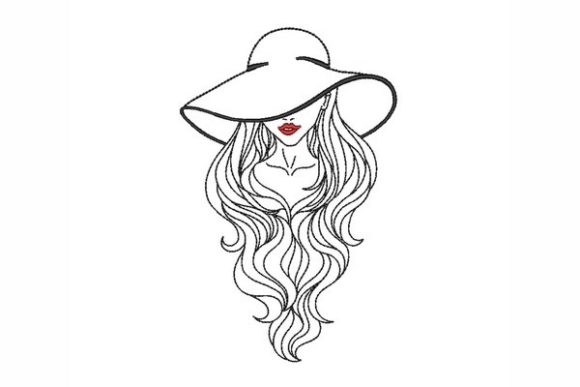 Woman Embroidery Design